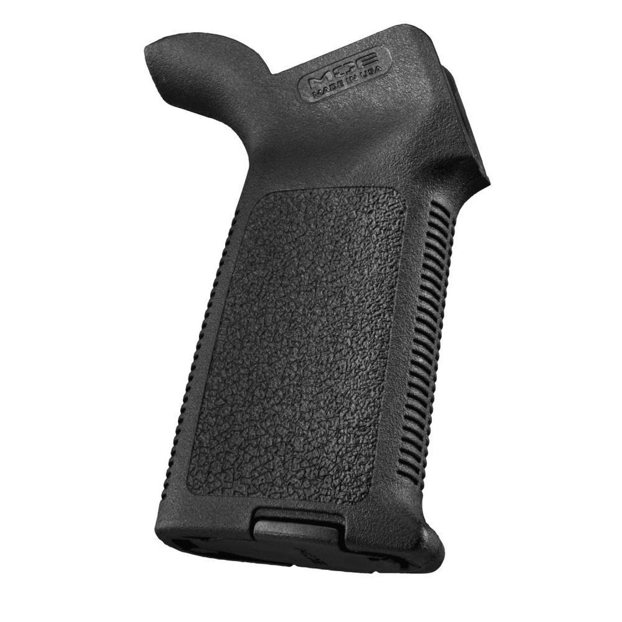 A Magpul MOE Grip. The most popular aftermarket grip, it also offers you a storage option inside. 