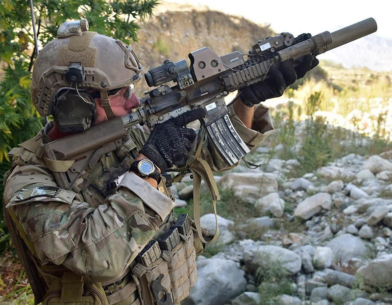 Green Beret with a MK18 10.3" Barrel