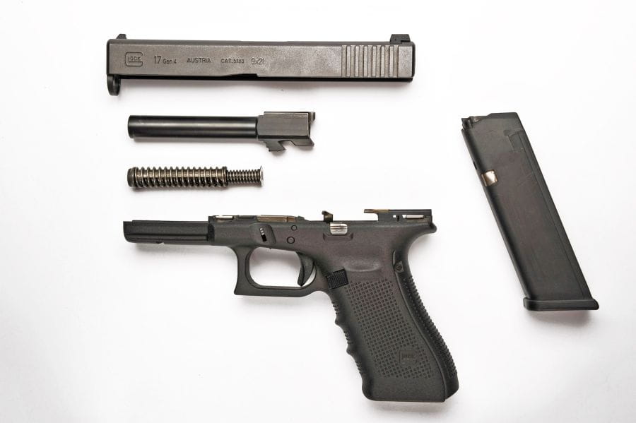 disassembled glock