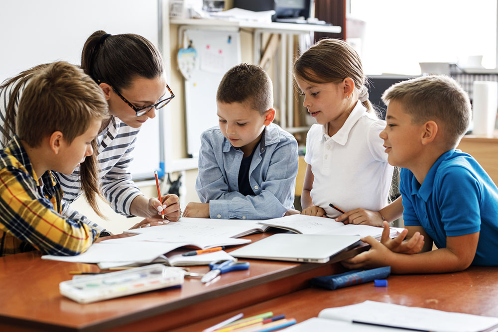 elementary school students