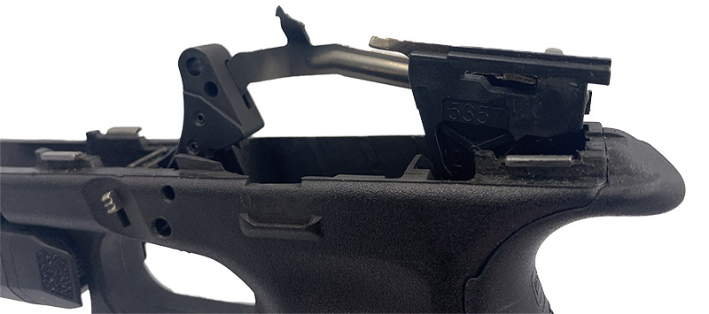 removing Glock trigger assembly