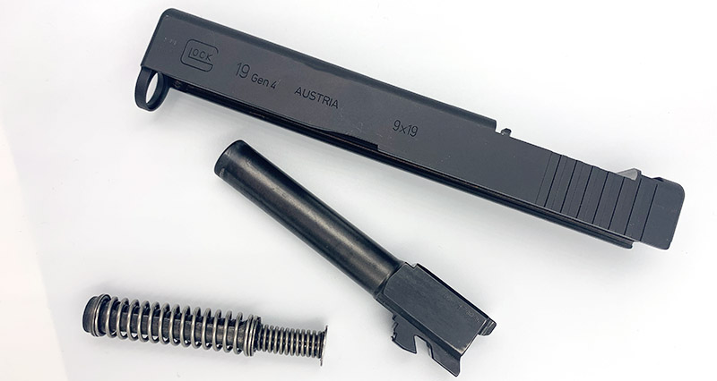 removing a Glock slide and barrel