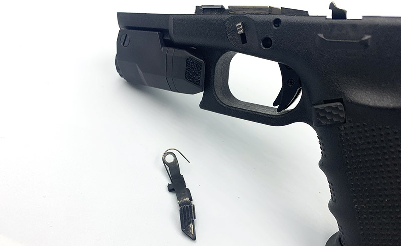 removing Glock slide stop