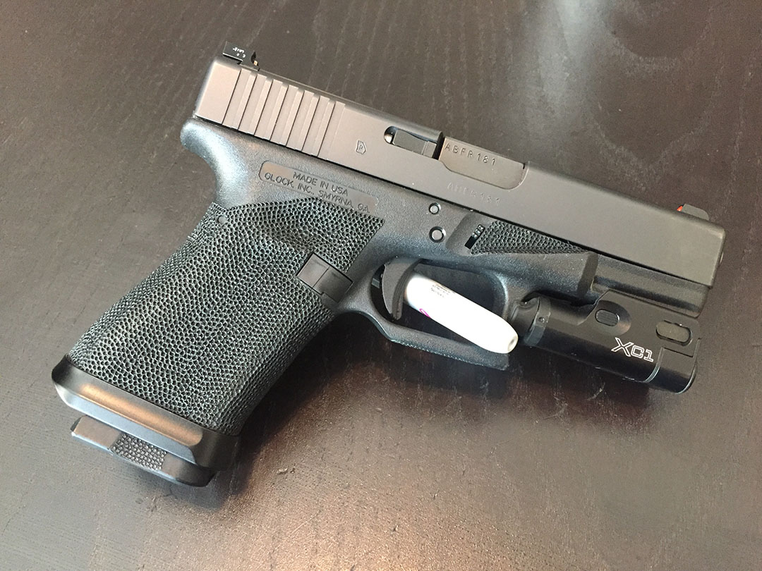 stippling grip pistol